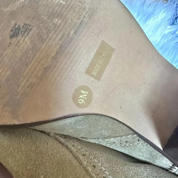 MADEWELL x 1937 | Suede Leather "Aberdeen" Tan Fringe Ankle Boots Booties | 9 - Picture 8 of 9